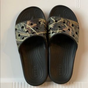 Croc slides-kids camouflage print